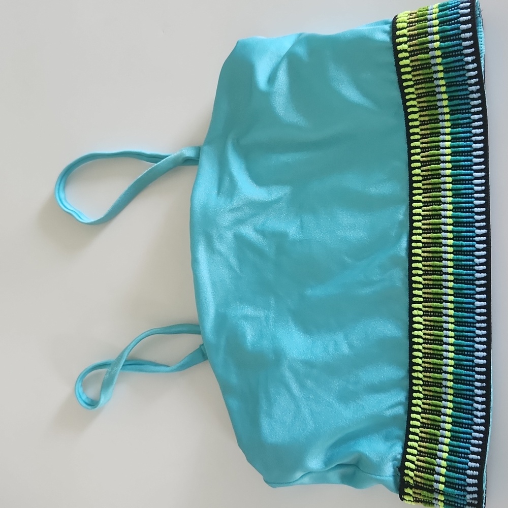 Peixoto Small Spaghetti Strap Bikini Top Blue